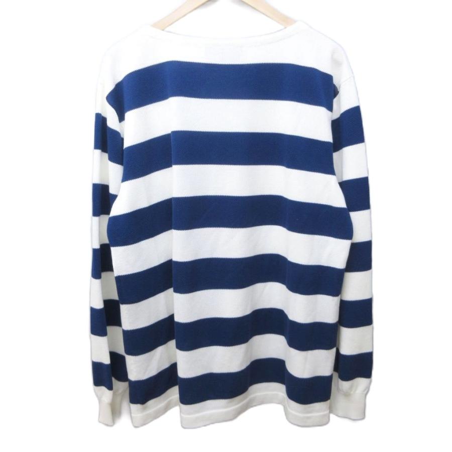 薄手ニット　ボーダーGGロゴ 美品✨グッチ ワッペン グッチ（ネックラインクルーネック）（ニット 楽天市場】Gucci クルーネック　現行タグ　M トップス