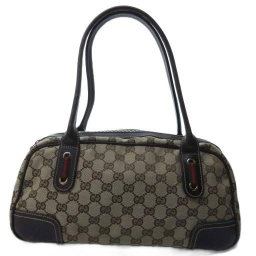 希少/良品 グッチ メッセンジャー GG柄 キャンバス シェリーライン ロゴ GUCCI GGグッチGGキャンバス シェリーライン ショルダーバッグ