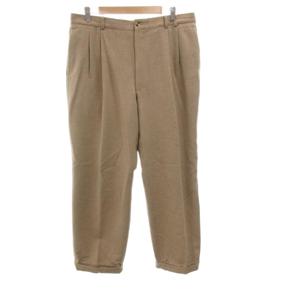 パパス Papas スラックス パンツ ロールアップ アンゴラ XL 大きい