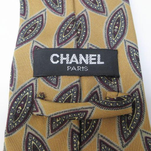 CHANEL（シャネル） ネクタイ ココマーク ロゴ シルク ペイズリー柄 総