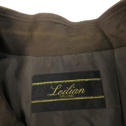 レリアン Leilian 大きいサイズ オーバーコート ジャケット シルク混 
