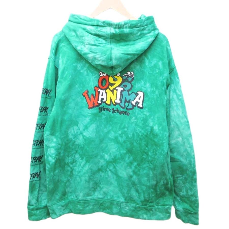 LEFLAH レフラー WANIMA 総ロゴパーカー L 秋冬 グリーン 【公式通販】