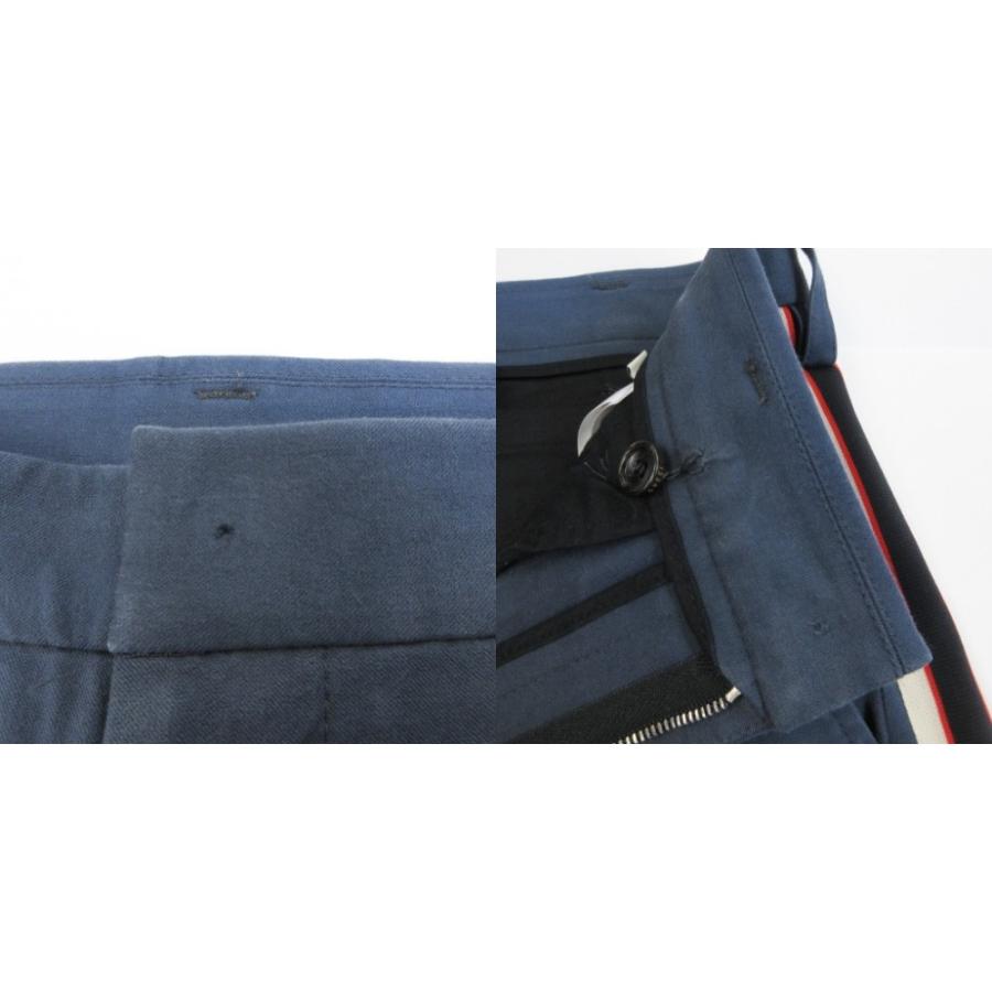 GUCCI（グッチ） サイドラインロゴ ギャバジン ストレッチパンツ 側章