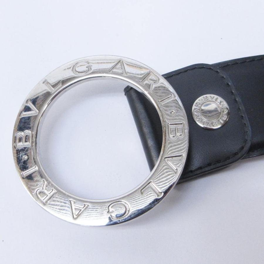 BVLGARI（ブルガリ） ブルガリブルガリ レザーベルト ロゴ バックル 44