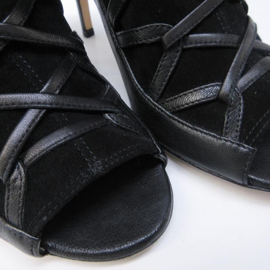 ジミーチュウ JIMMY CHOO ブーツ サンダル レザー 切替 スエード