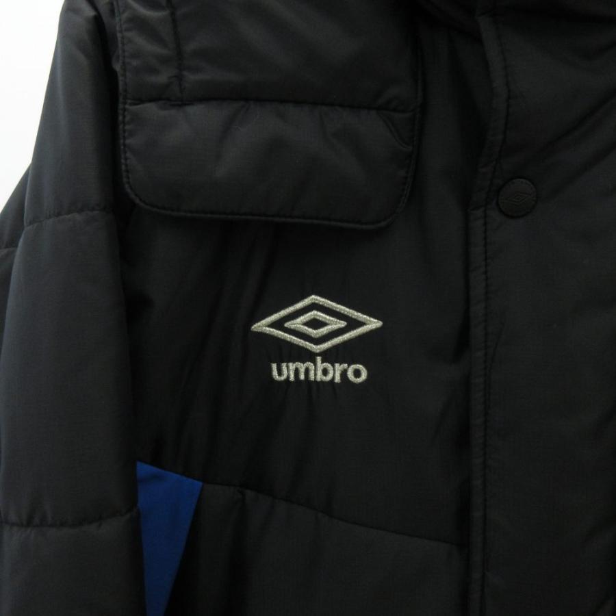 アンブロ UMBRO 美品 ベンチコート ジャケット ロング 紺 ネイビー S