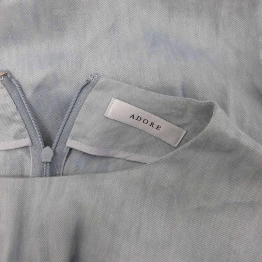 アドーア ADORE 19SS ハイブリットオックスワンピース 長袖 ミモレ 