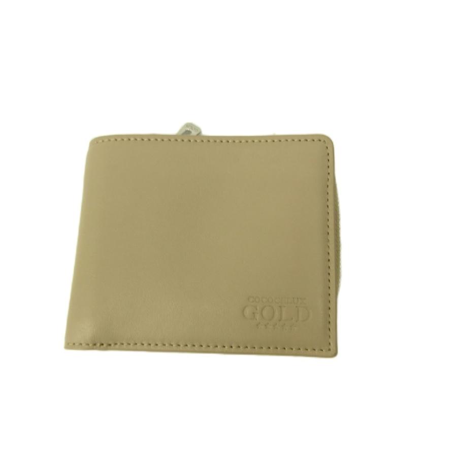 ココセリュックスゴールド 2つ折り財布 - 美品 COCOCELUX GOLD 二つ折り財布 レディース メンズ ココ