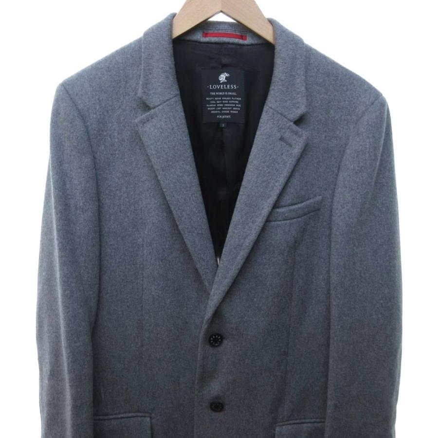 【中古】LOVELESS チェスターコート サイズ1(Sサイズ相当) グレー 61B20-800-06 ラブレス[91][240091399919] ラブレス LOVELESS チェスターコート ステンカラーコート ロング