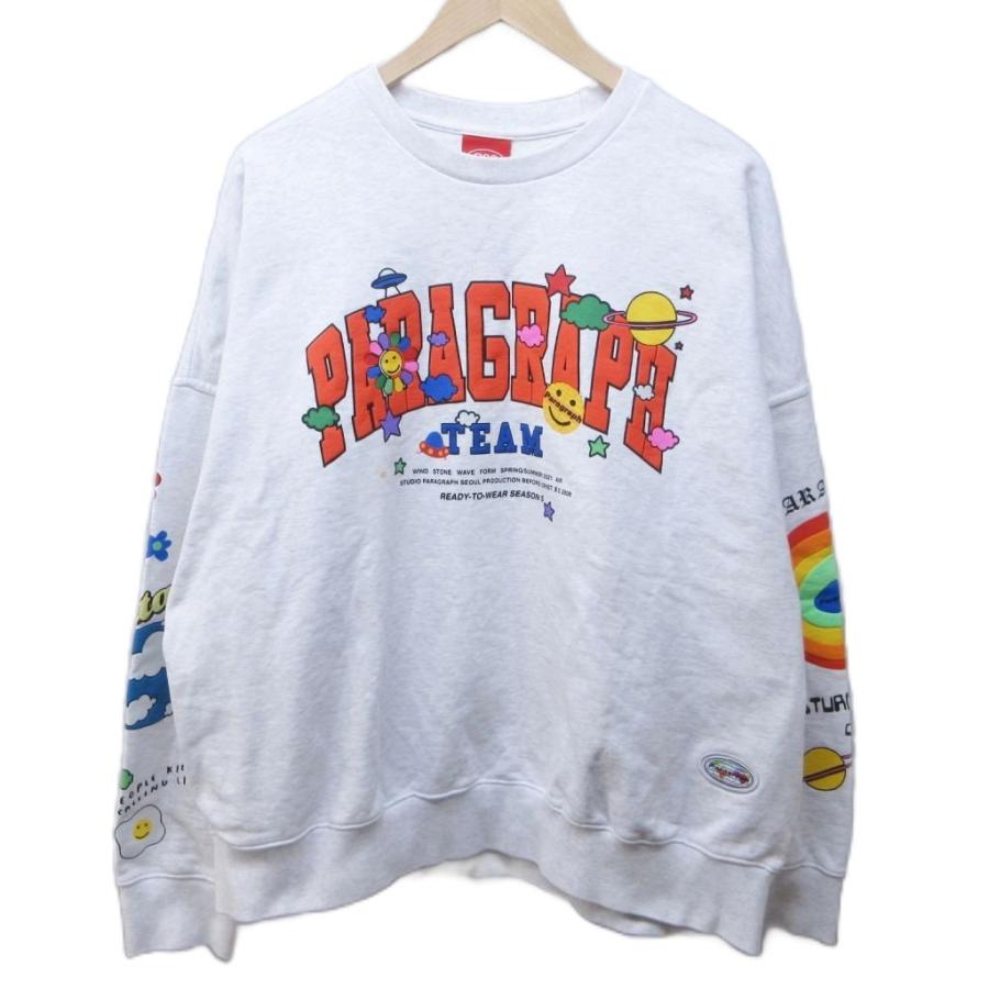 パラグラフ Paragraph PO8 カラフルスウェット シャツ トレーナー ロゴ