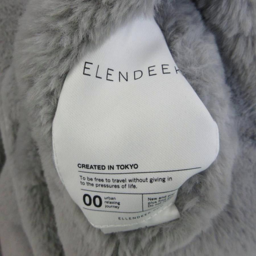 エレンディーク ELENDEEK 美品 リバーシブル ノーカラー ムートン 