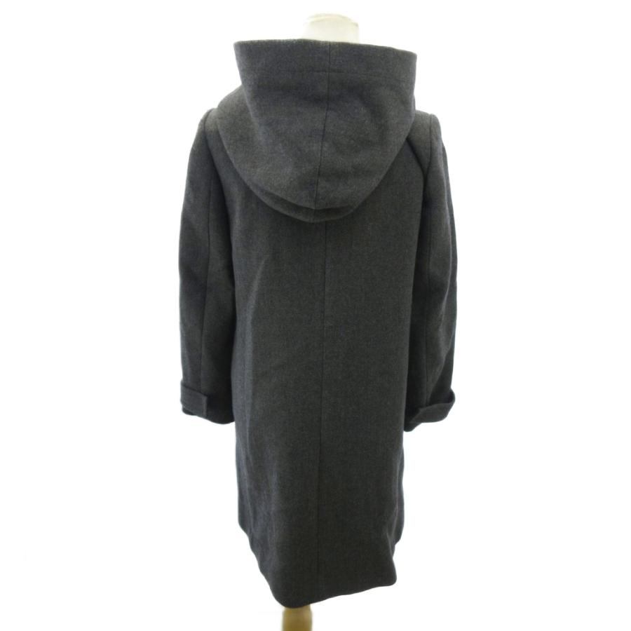 セオリーリュクス 23AW コート フード ウール ロング丈 38 グレー