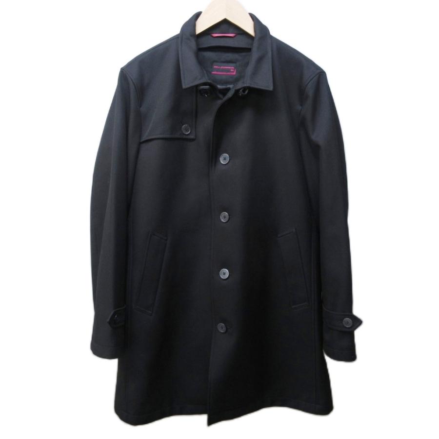 【新品】Mr.JUNKO ブラック ステンカラーコートＬサイズ ミスタージュンコ Mr.JUNKO ステンカラーコート ジャケット
