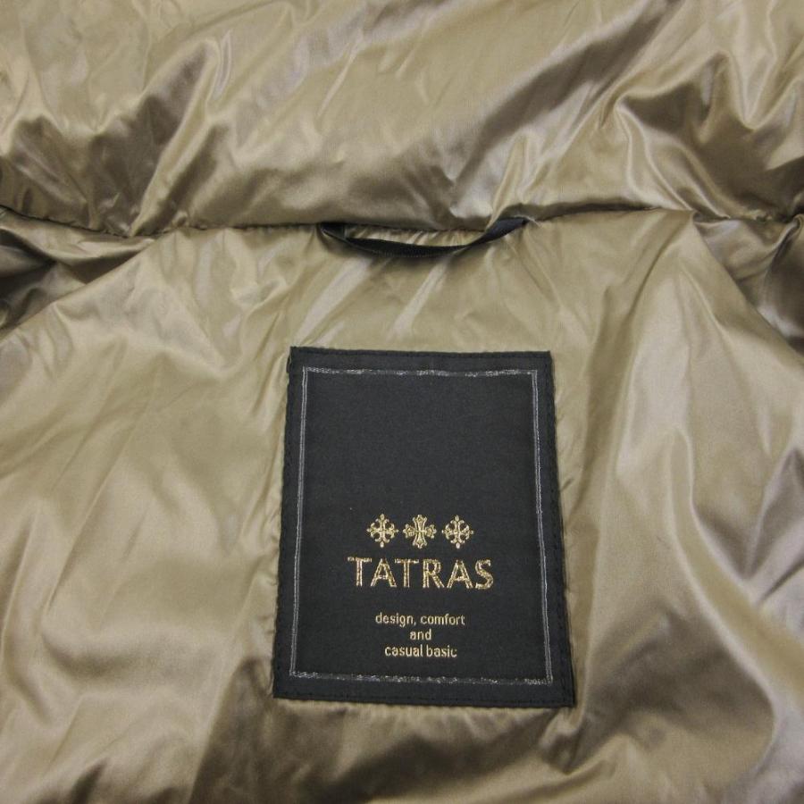タトラス TATRAS ダウンコート ジャケット ナイロン フード ラクーンファー ロング 03 約L ベージュ 系 LTA5AL4425 IBO89 レディース_3