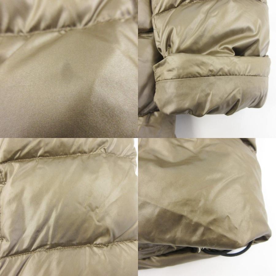 タトラス TATRAS ダウンコート ジャケット ナイロン フード ラクーンファー ロング 03 約L ベージュ 系 LTA5AL4425 IBO89 レディース_7