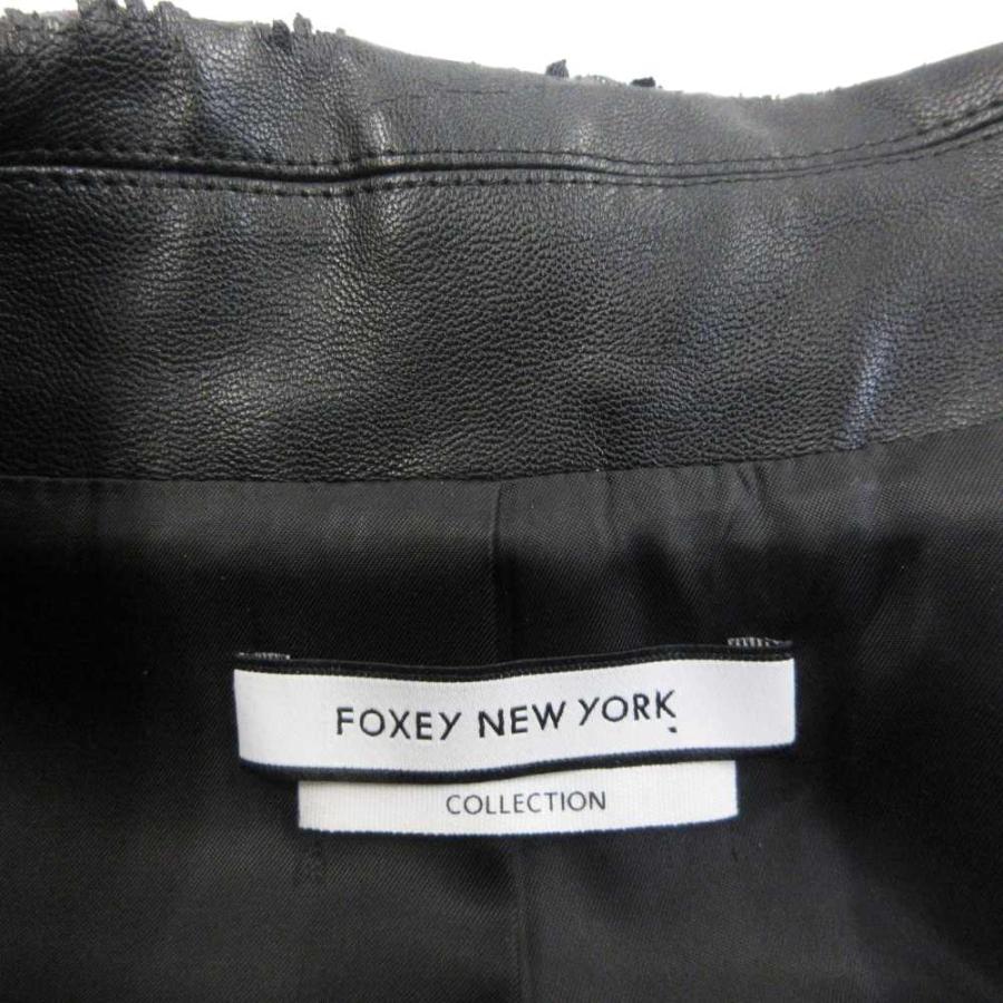 フォクシーニューヨーク FOXEY NEW YORK ロングベスト 切替 フェイク