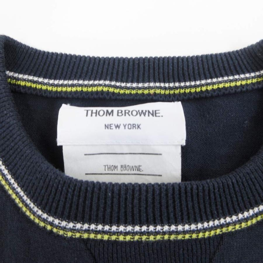 トムブラウン THOM BROWNE ニット セーター コットン クルーネック