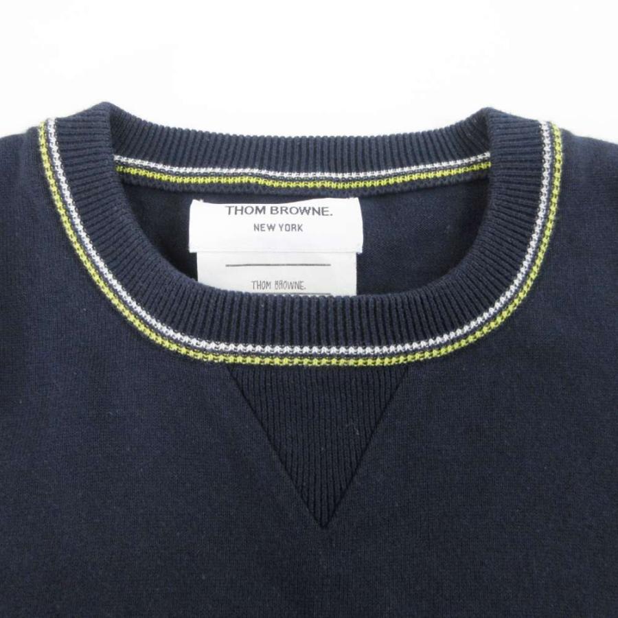 トムブラウン THOM BROWNE ニット セーター コットン クルーネック