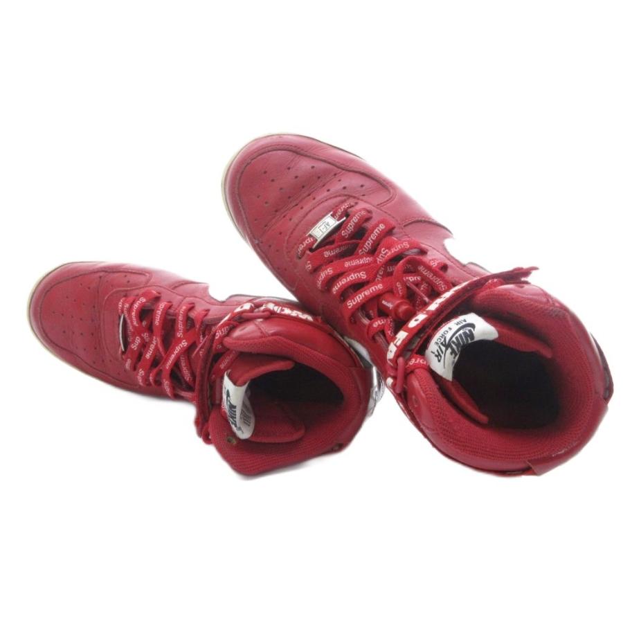 【極美品】ナイキ NIKE × シュプリーム Supreme フォース 赤 NIKE（ナイキ） ×シュプリーム SUPREME 14AW Air Force 1 High World