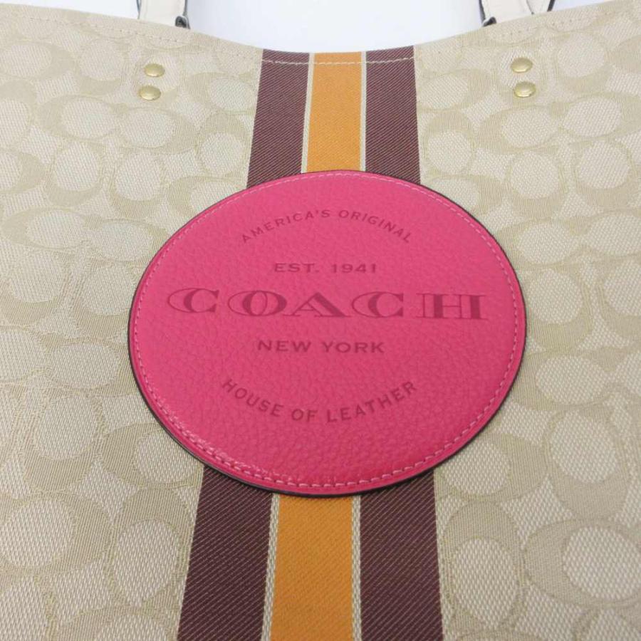 COACH デンプシートートバッグ シグネチャー ピンク 1917