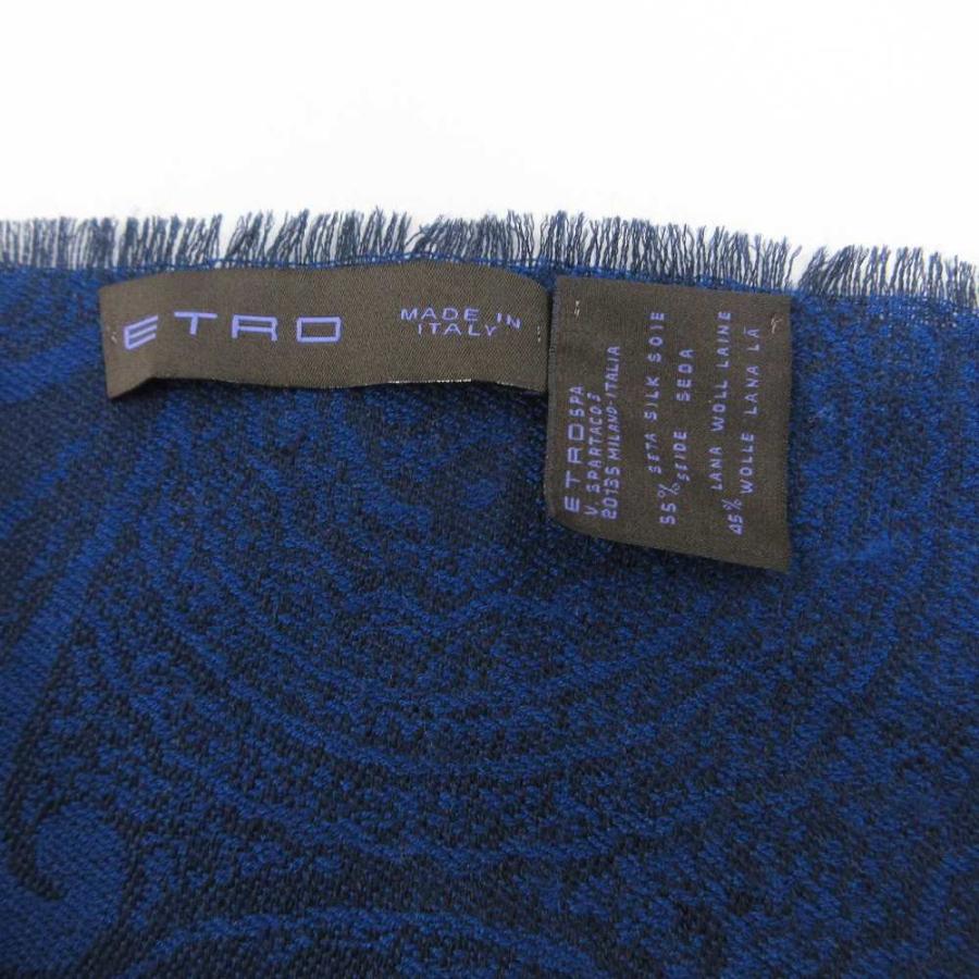 ETRO（エトロ） 大判ストール マフラー ペイズリー柄 総柄 シルク