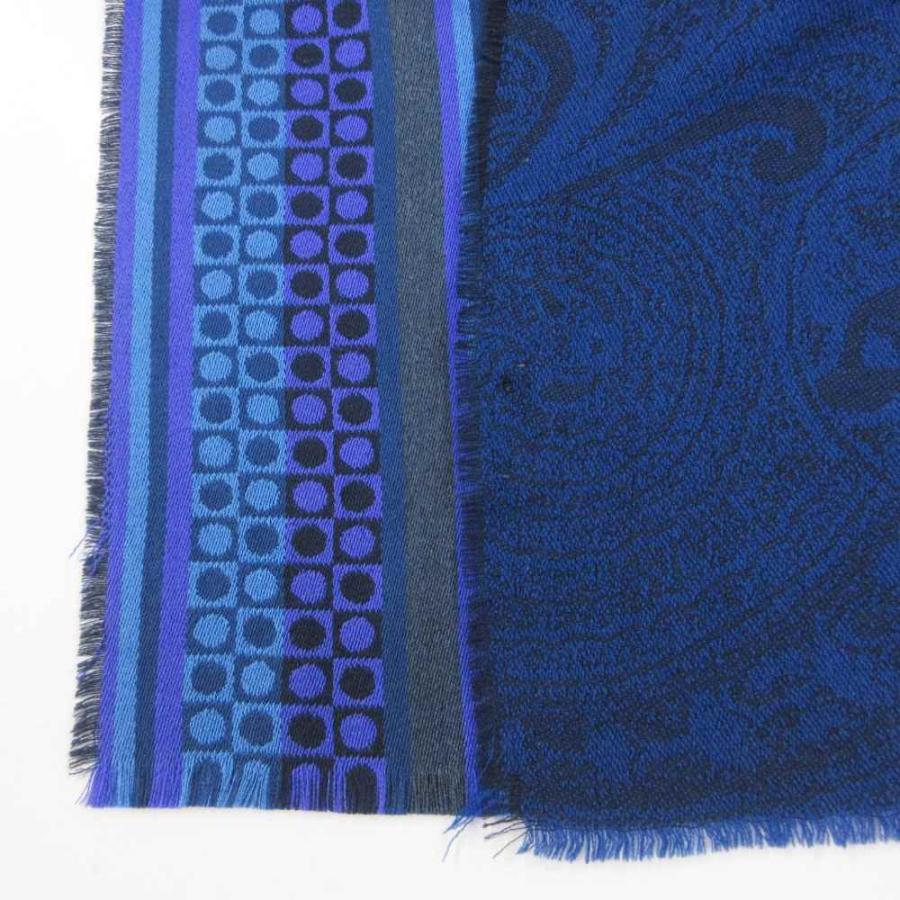 ETRO（エトロ） 大判ストール マフラー ペイズリー柄 総柄 シルク