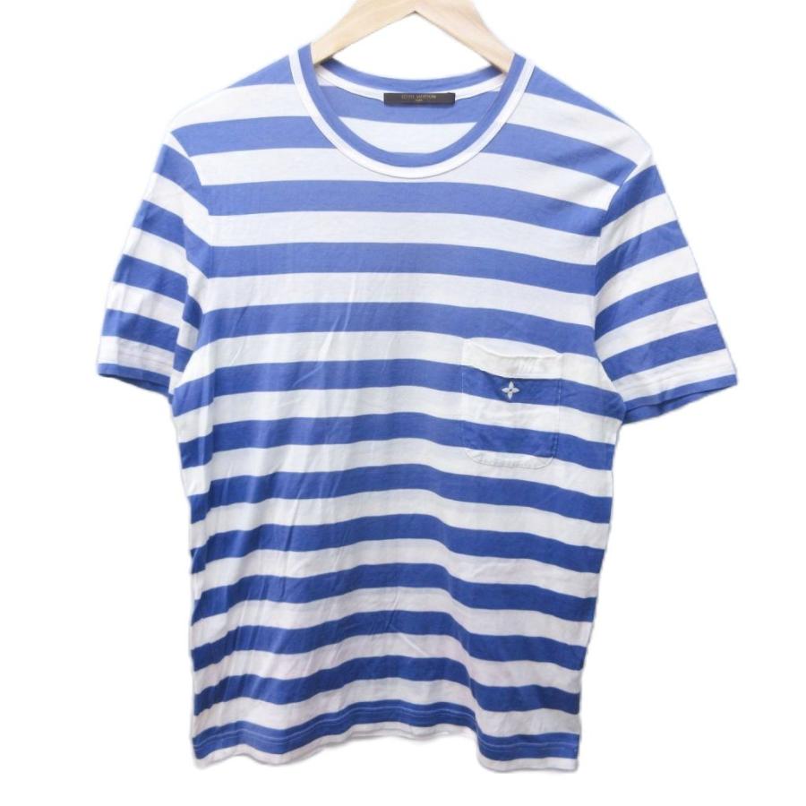 LOUIS VUITTON ボーダー　タンクトップ LOUIS VUITTON（ルイ・ヴィトン） ボーダー ロゴ Tシャツ カットソー