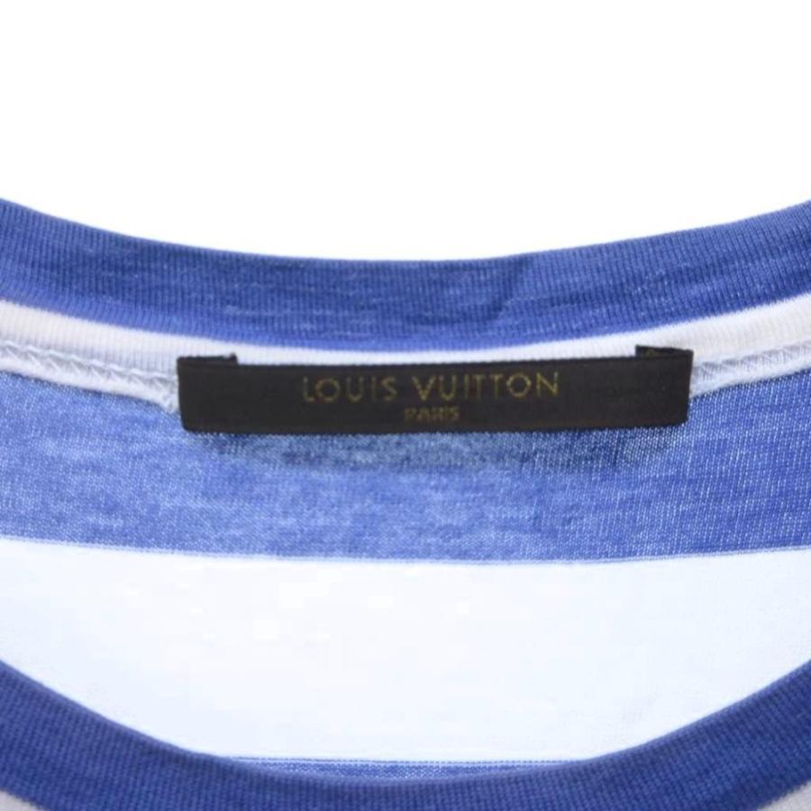 LOUIS VUITTON（ルイ・ヴィトン） ボーダー ロゴ Tシャツ カットソー 