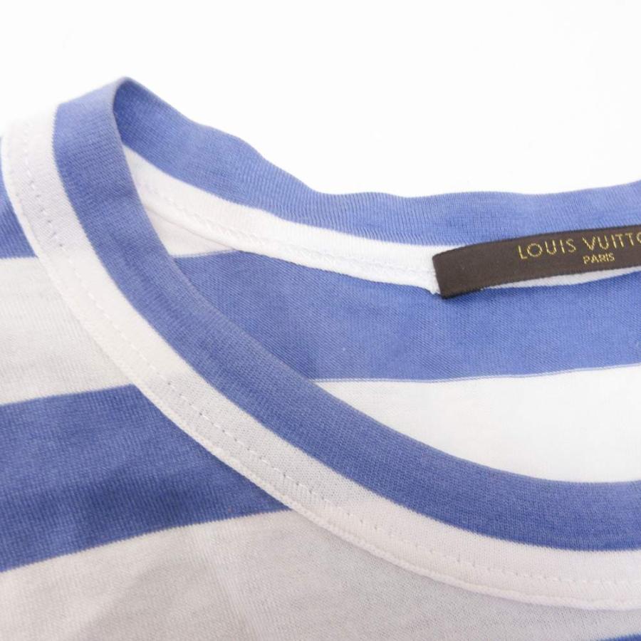 LOUIS VUITTON（ルイ・ヴィトン） ボーダー ロゴ Tシャツ カットソー