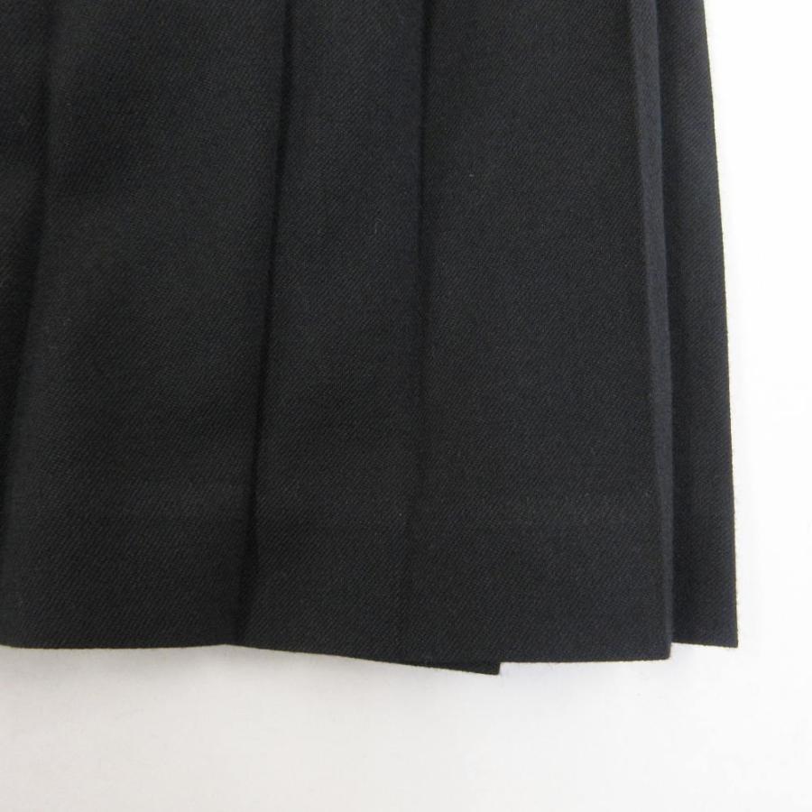 ブラックコムデギャルソン BLACK COMME des GARCONS 美品 プリーツ ジャンパースカート ウール カットオフ ロング AD2018 XS 1C-A001の画像