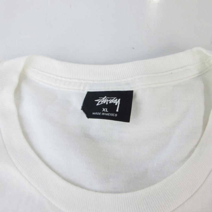 ス*き様 超レア オールドステューシー 原宿チャプト限定 ホワイトM STUSSY（ステューシー） オールド シャドーマン Tシャツ カットソー