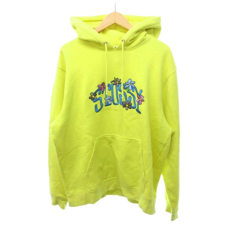 STUSSY（ステューシー） 美品 フラワーロゴ刺繍 パーカー 118392 