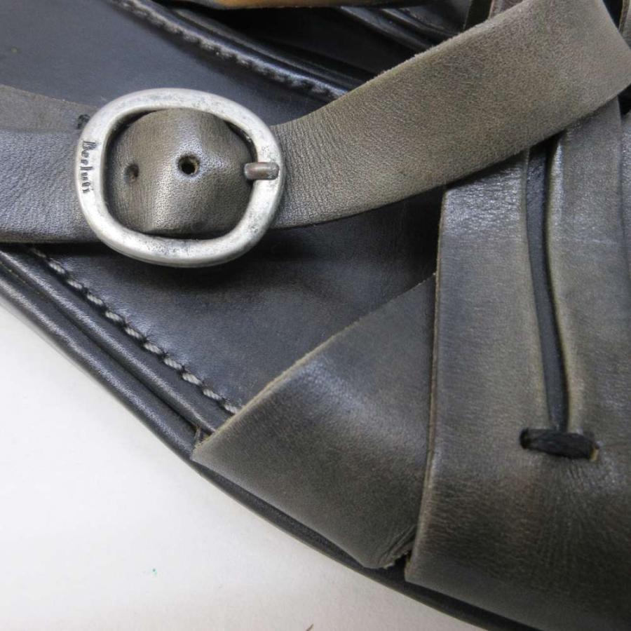 ベルルッティ Berluti クロスストラップ サンダル レザー ベルト