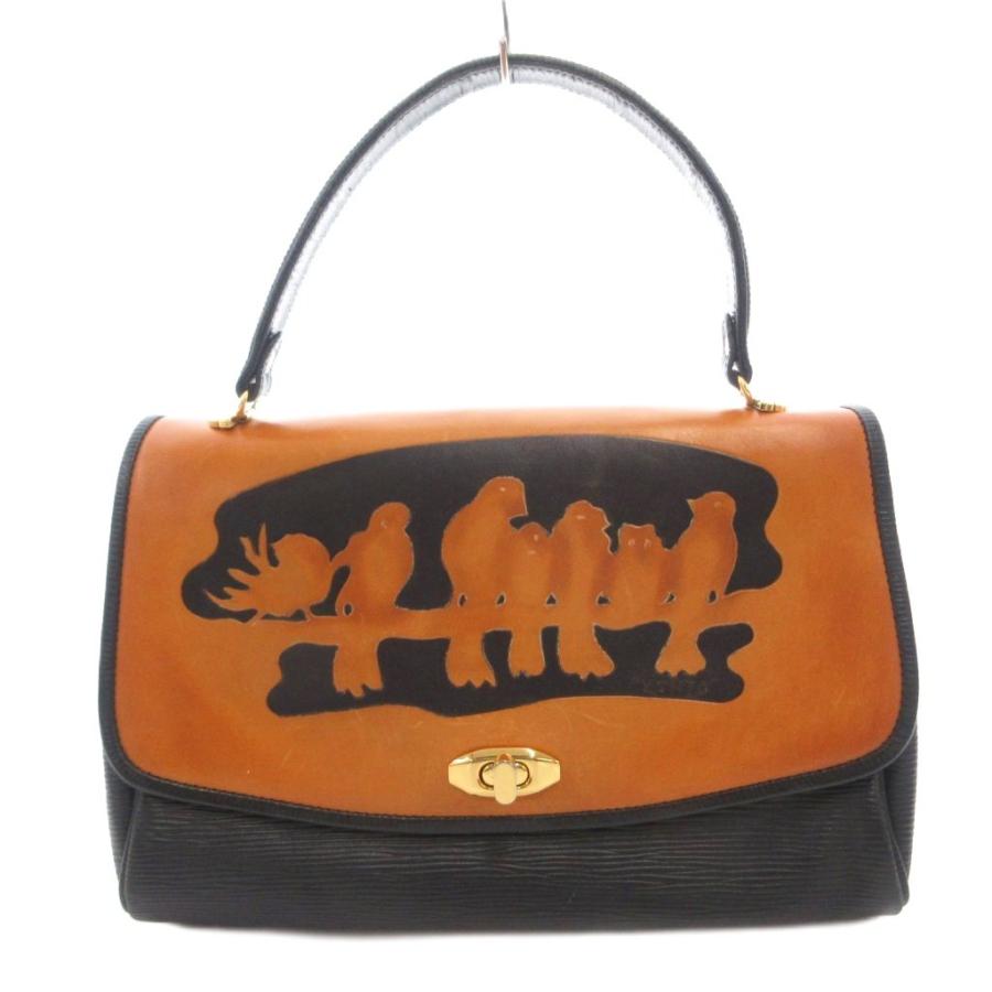 KENZO FUKUI 福井謙三 レザー ハンドバッグ □GY99 /TQ レディース 