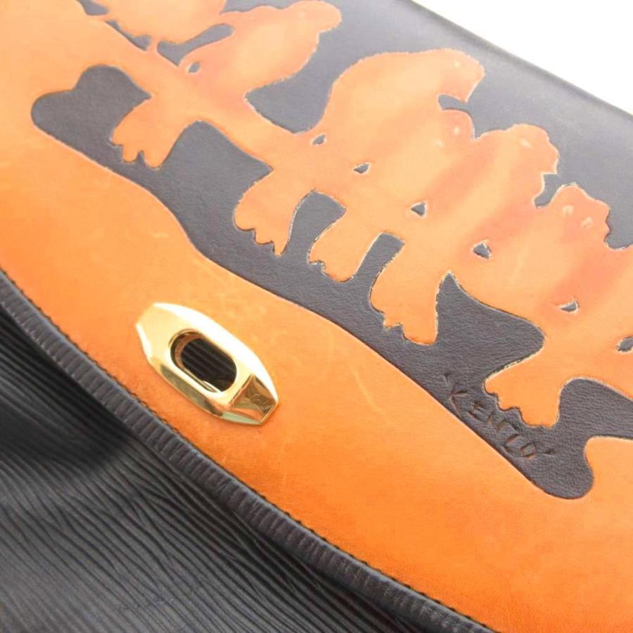 KENZO FUKUI 福井謙三 レザー ハンドバッグ □GY99 /TQ レディース 