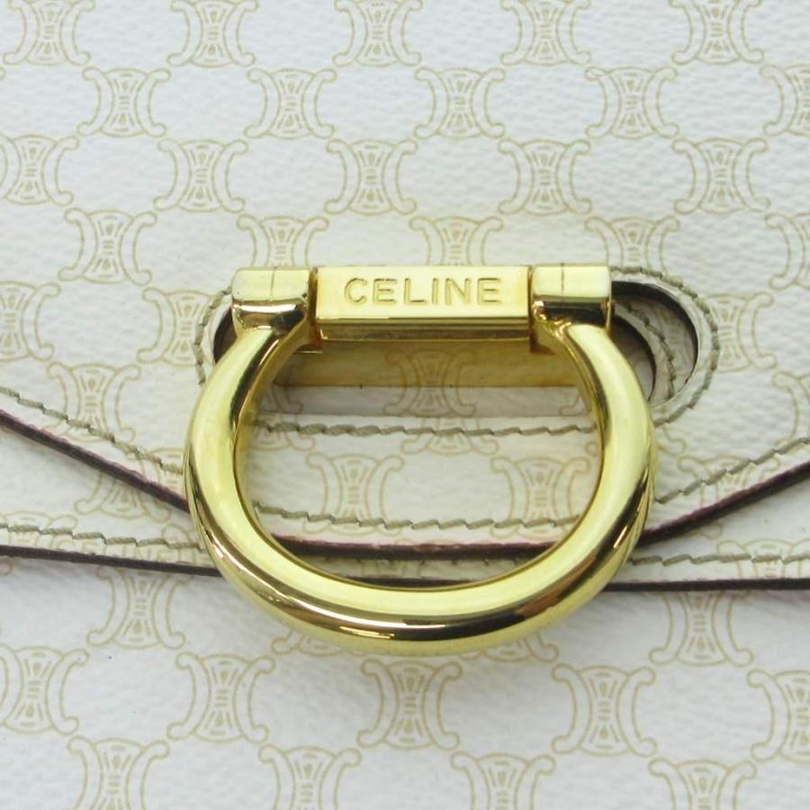 CELINE（セリーヌ） 美品 ヴィンテージ 白マカダム トリオンフ ダブル