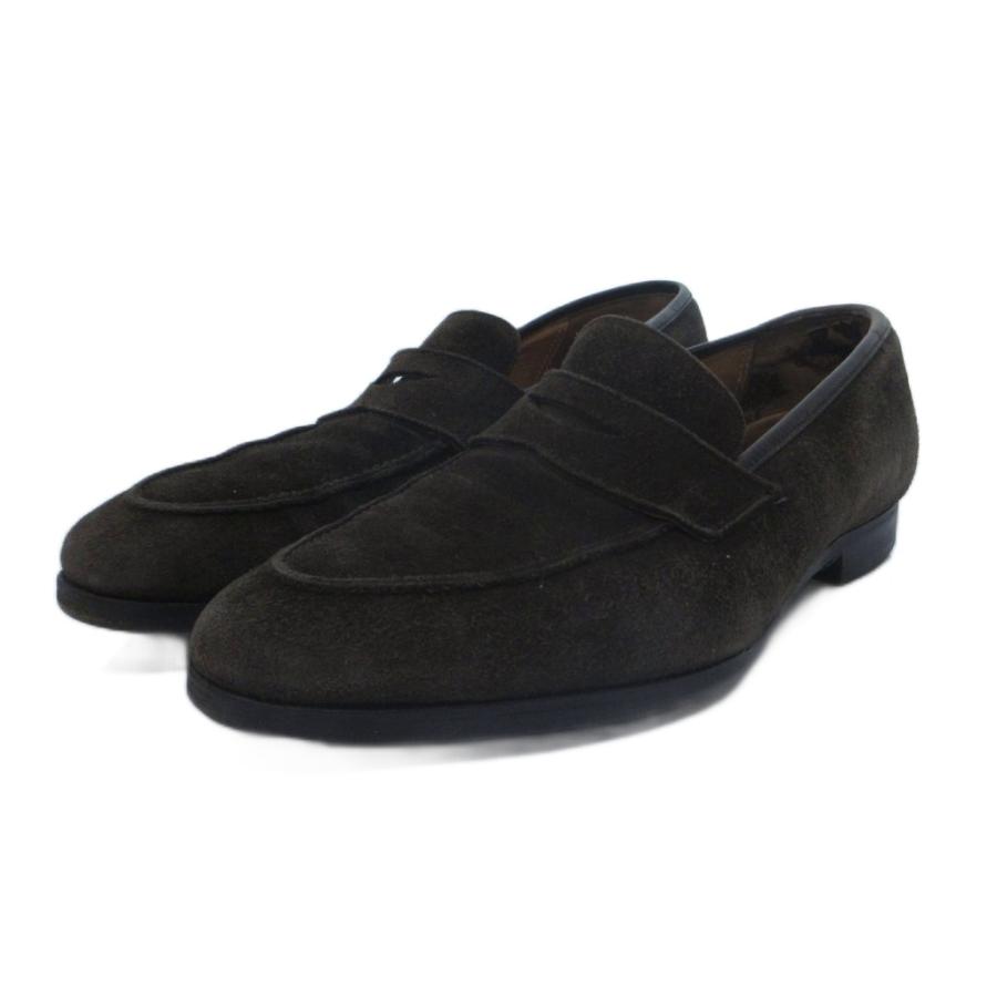 専用⭐︎CROCKET &JONES ローファースエード ブラック クロケット&ジョーンズ CROCKETT&JONES コインローファー スエード