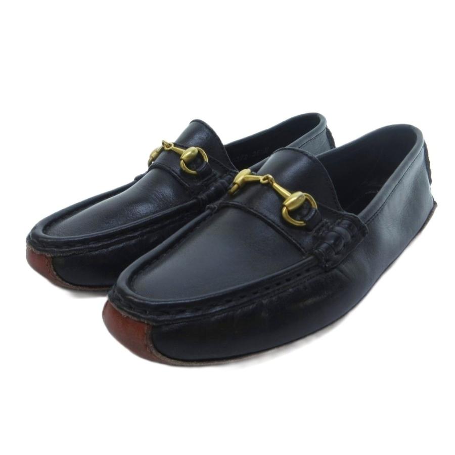 GUCCI（グッチ） ドライビングシューズ ローファー モックトゥ レザー 