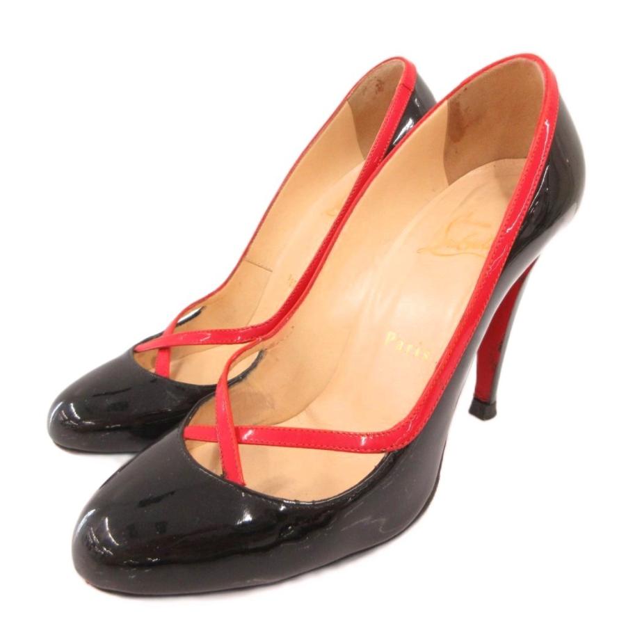 ルブタン現行 パテント パンプス 37 24cm レッドソール Christian Louboutin（クリスチャンルブタン） パテントレザーパンプス