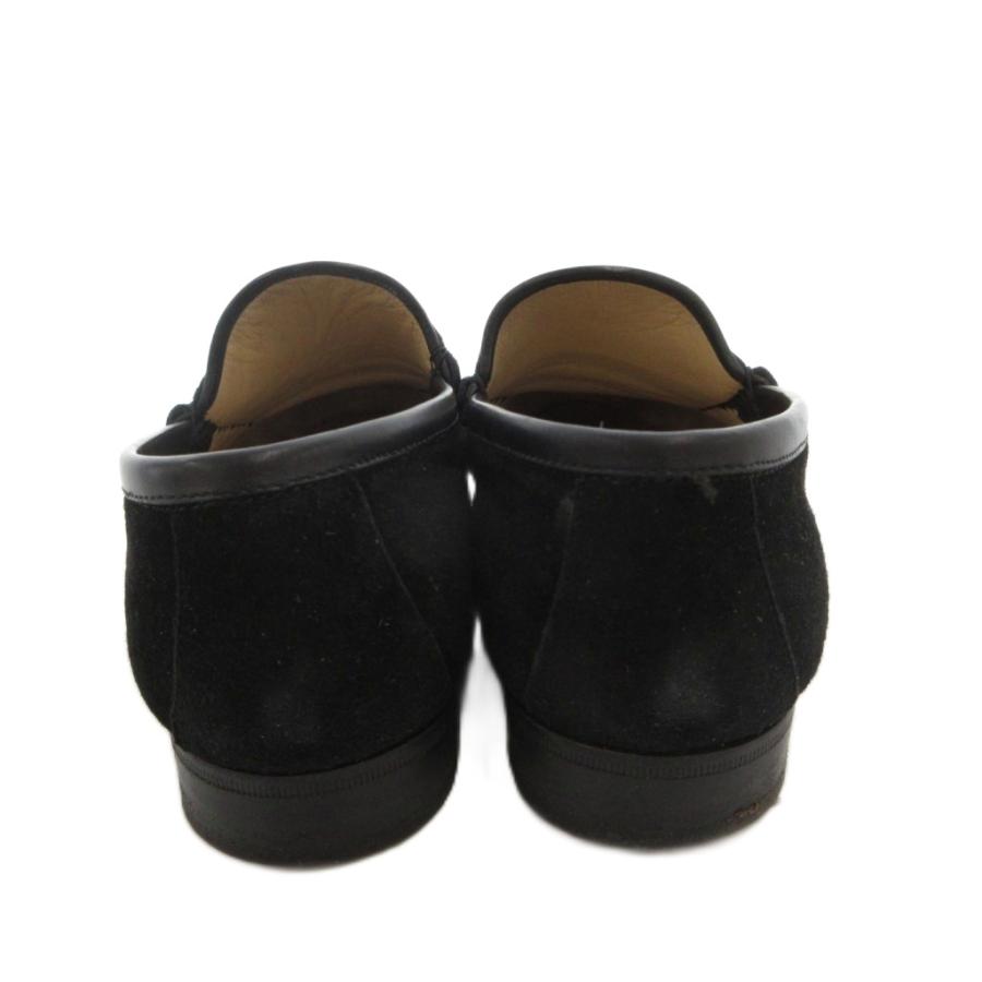 極美品　GUCCI ホースビットローファー　スエードブラック　37 1/2 GUCCI（グッチ） ホースビット ローファー スリッポン スエード 36 黒