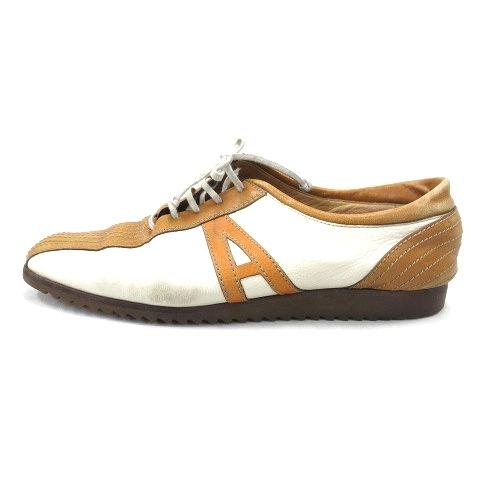 中古 Torlasco Yoshinoya トラスコ ギンザヨシノヤ 銀座ヨシノヤ レザー スニーカー シューズ 靴 4 茶 白 レディース ９ ベクトル 古着 026 ブランド古着販売のベクトル 通販 Yahoo ショッピング