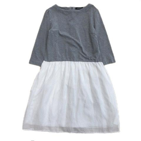 中古 美品 グリーンレーベルリラクシング ユナイテッドアローズ Green Label Relaxing チェック ワンピース フレア スカート 灰 白 11 ベクトル 古着 026 ブランド古着販売のベクトル 通販 Yahoo ショッピング