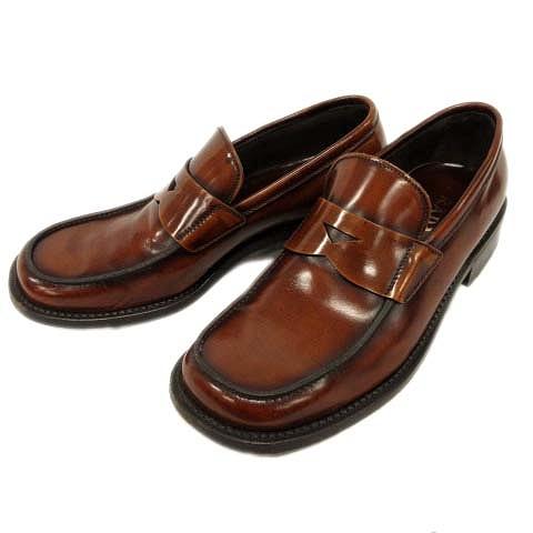 開店祝い 中古 プラダ Prada コイン ペニー ローファー ドレス シューズ 靴 レザー ラウンドトゥ ヒール 8 茶 ブラウン メンズ ２ ベクトル 古着 026 ブランド古着販売のベクトル 通販 Yahoo ショッピング 公式ストア Skylanceronline Com