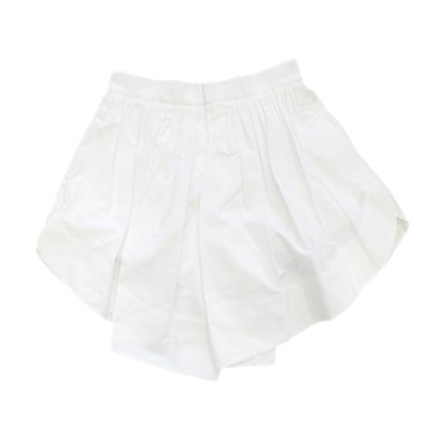 交換 正規 未使用品 18ss クロエ Chloe ラウンド プリーツ ハーフ パンツ ショート キュロット 無地 34 白 ホワイト レディース 10 ベクトル 古着 人気公式店 Www Superavila Com