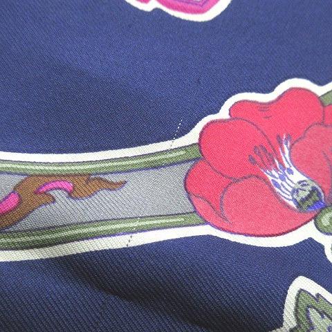 エルメス　ヴィンテージスカーフ　カレ90 アネモネ HERMES 美品 80's エルメス vintage カレ90 大判 スカーフ