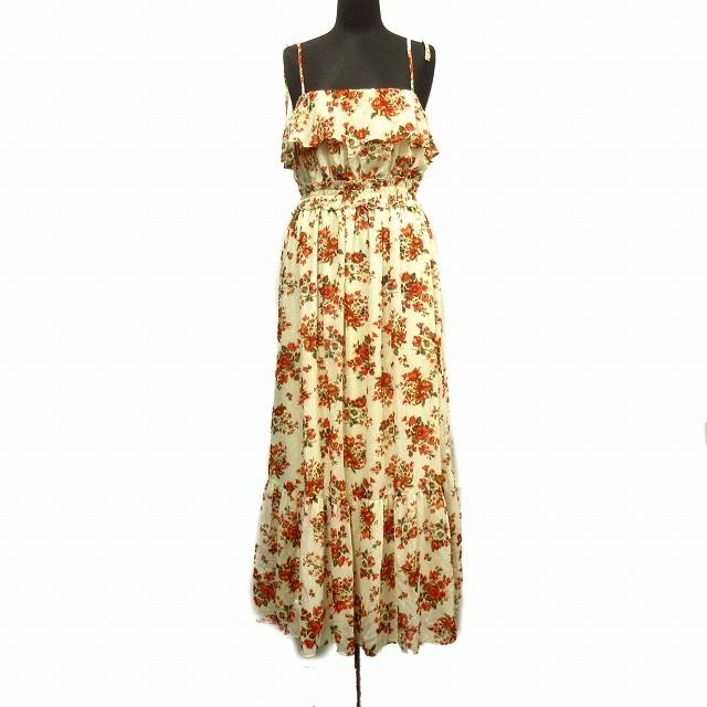 中古 美品 ミスティウーマン Mysty Woman キャミ ワンピース カットソー ドレス 花柄 シャーリング ノースリーブ M ベージュ レディース ベクトル 古着 026 ブランド古着販売のベクトル 通販 Yahoo ショッピング
