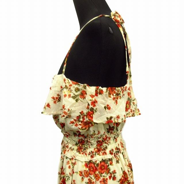 中古 美品 ミスティウーマン Mysty Woman キャミ ワンピース カットソー ドレス 花柄 シャーリング ノースリーブ M ベージュ レディース ベクトル 古着 026 ブランド古着販売のベクトル 通販 Yahoo ショッピング