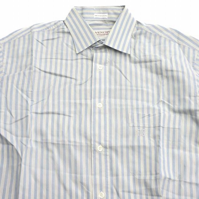 現金特価】 【GIVENCHY】 ジバンシー 新品 シャツ ストライプ ホワイト
