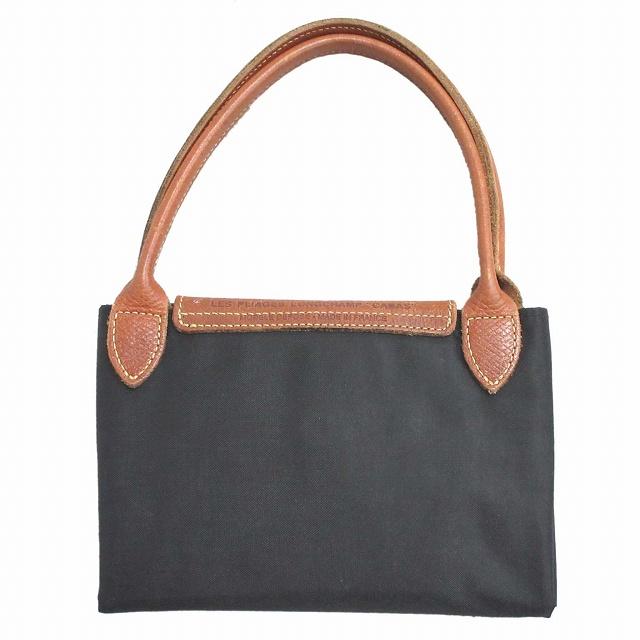 ロゴ刻印 ショルダーバッグ ナイロン レザー ブラウン ショルダー