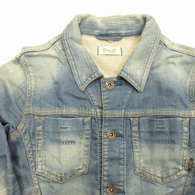超可爱超可爱ヤヌーク YANUK ライトオンス ニットデニム ジャケット